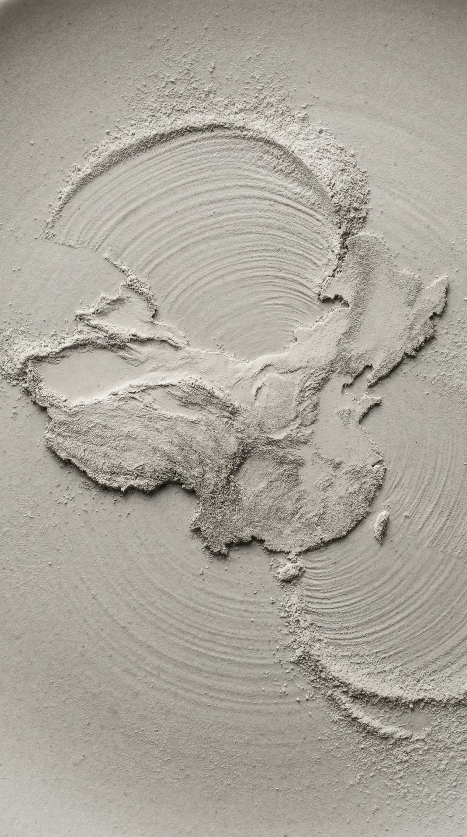 Nærbillede af forarbejdet svampepulver med ensartet struktur og fine partikler, der visualiserer materialets konsistens og homogenitet efter tørring, formaling og sigtning.